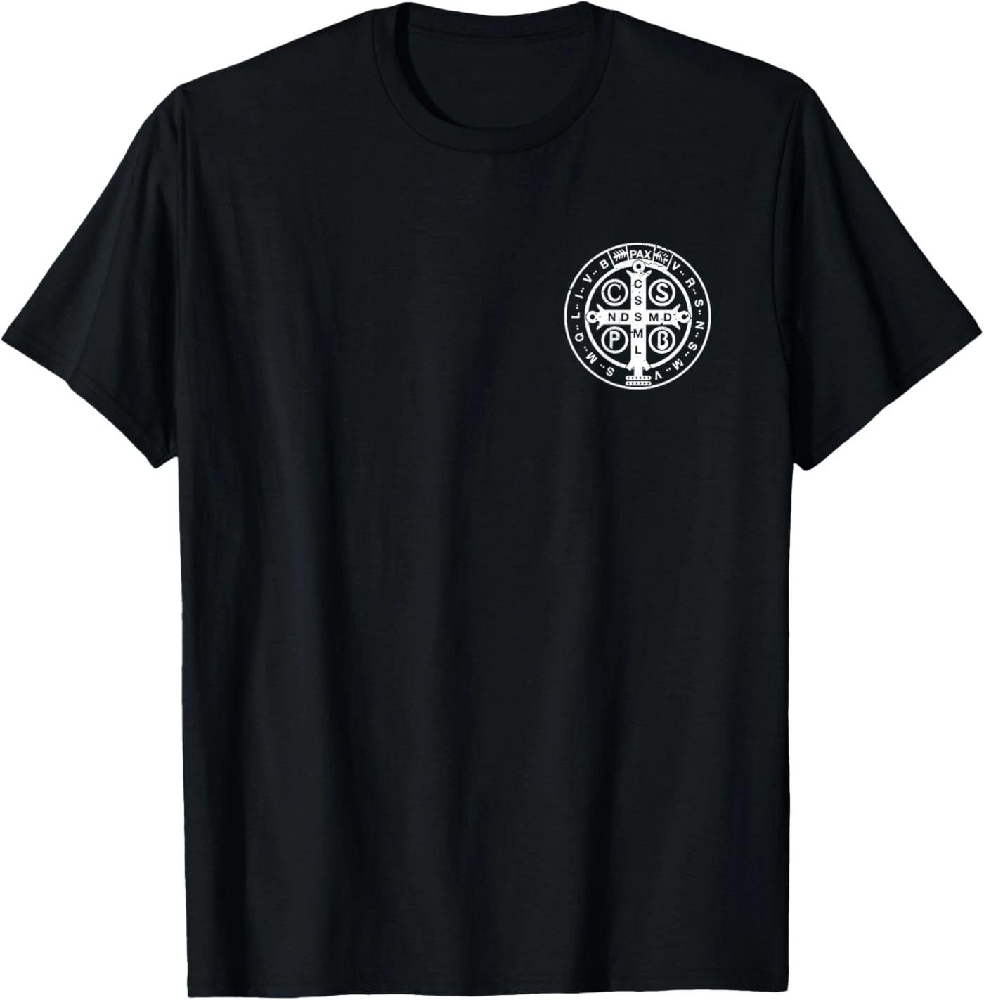 Religious Catholic St. Benedict Medal | Christian T-Shirt S