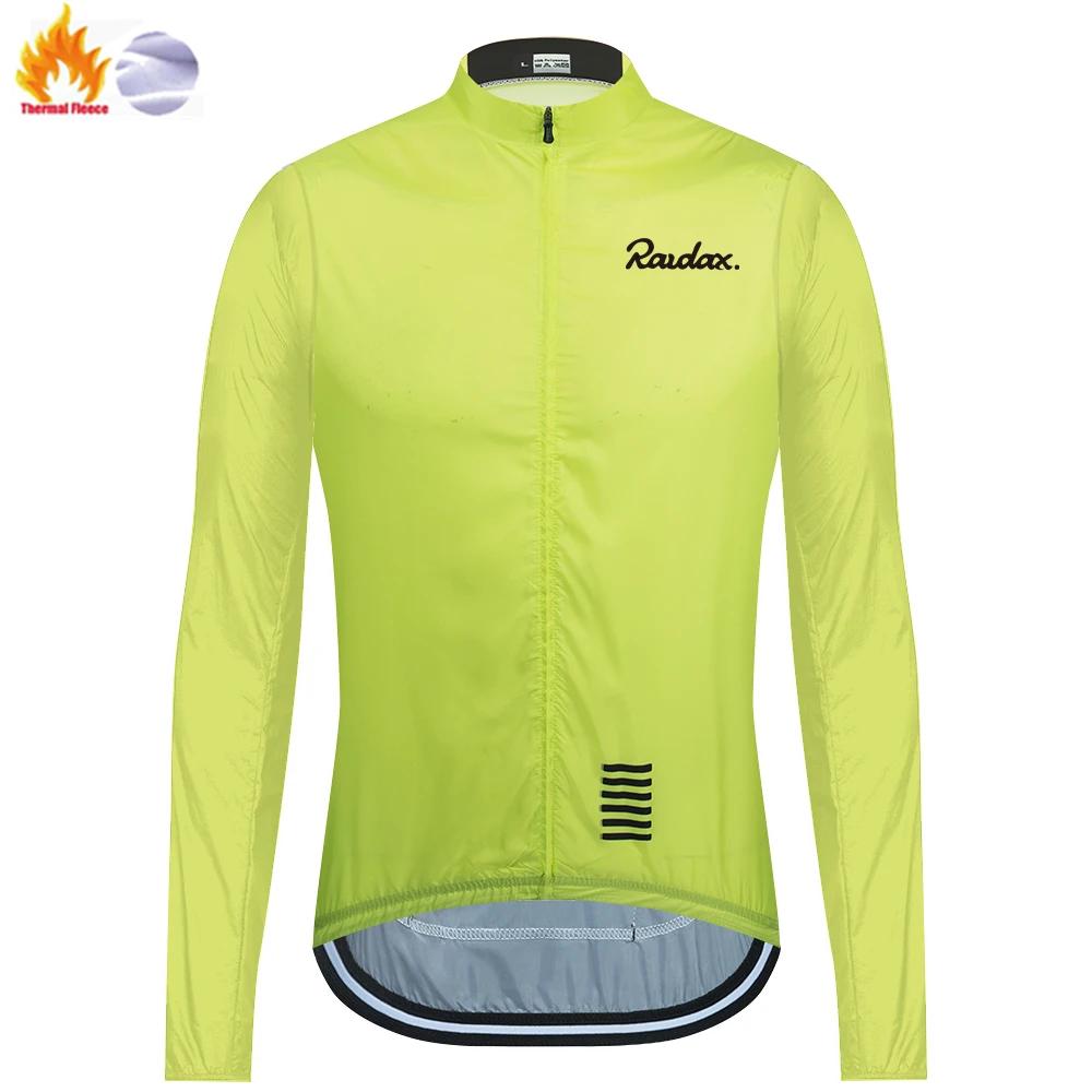 

2026 Winter Fleece Warm Raudax and Winter Windproof Fleece Men s Long Sleeve Suit Cycling Clothing Mountain Bike Warm Road Bike Sportswear Jacket 4XL