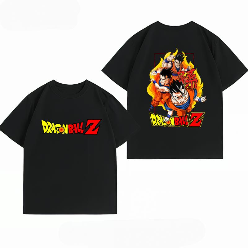 Unisexs Clothing New 100 Cotton Breathable Summer TShirt Bandai Dragon Ball Z Gohan Goku Print Unisexs Tops S