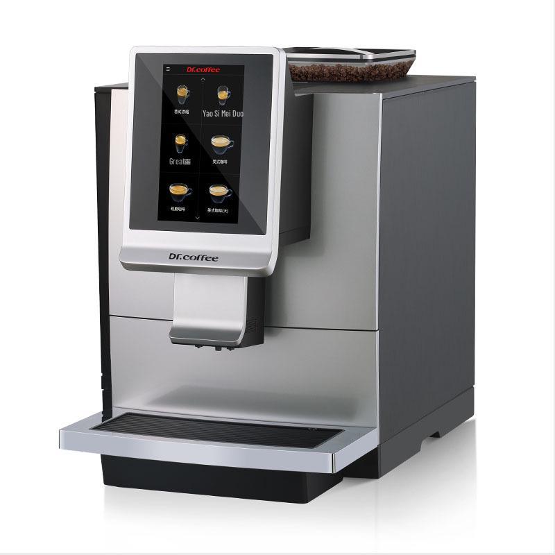 Dr. Coffee F08 Commercial High-Pressure Automatic Coffee Machine with Grinder and Temperature Control