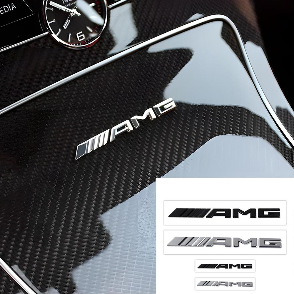 Pegatina Auto 3D AMG Para Mercedes Benz W201 W203 W204 W213 W177 W212 W205 W124 W211 CLA GT SLK GLA W176 Pegatina de Insignia de Letras Trasera