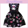 Kuromi Cartoon Kleinkind Mädchen Kleid Mit Baumwollmischgewebe Für Frühling Sommer