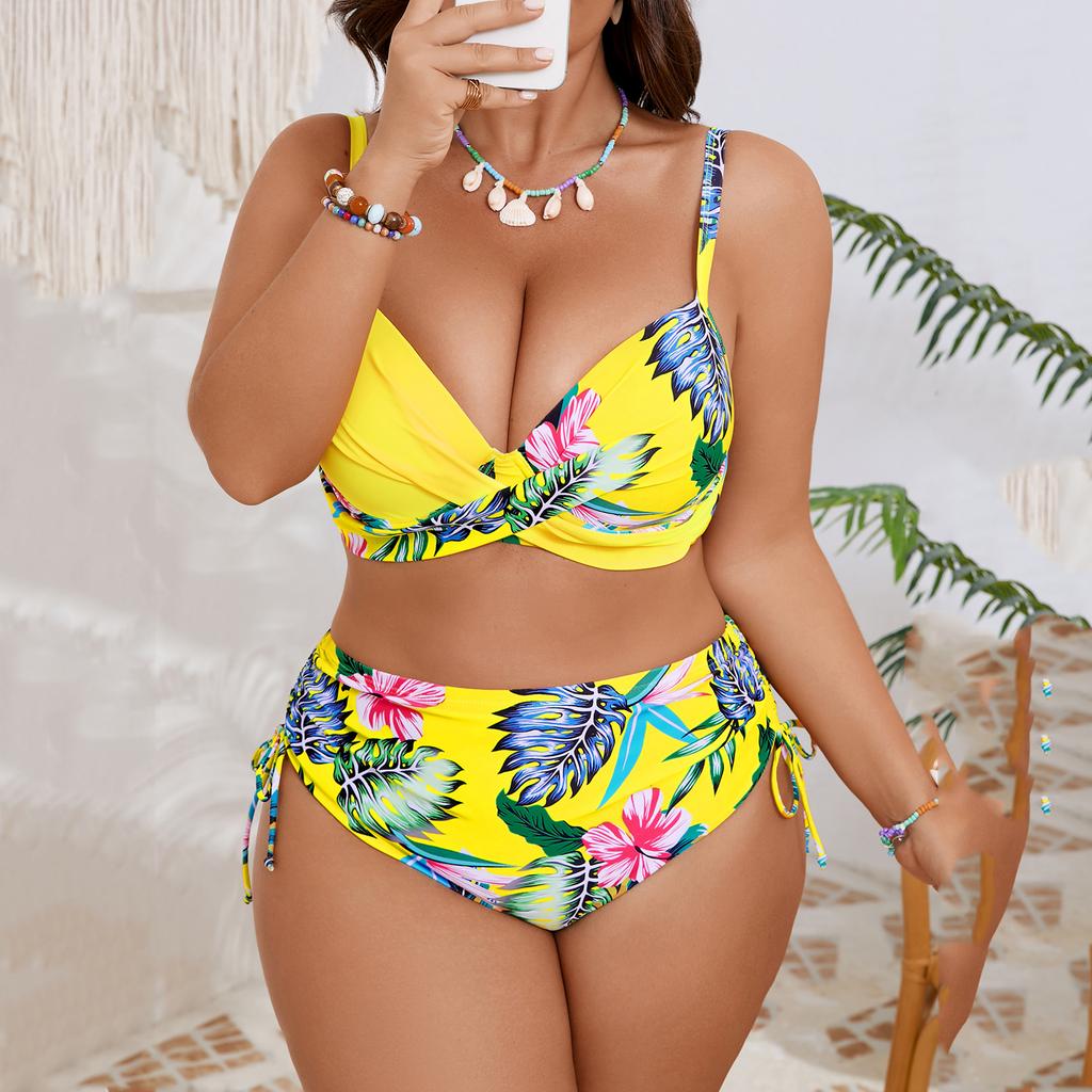 Women's Two-Piece Bikini Set Plus Size Split Swimsuit