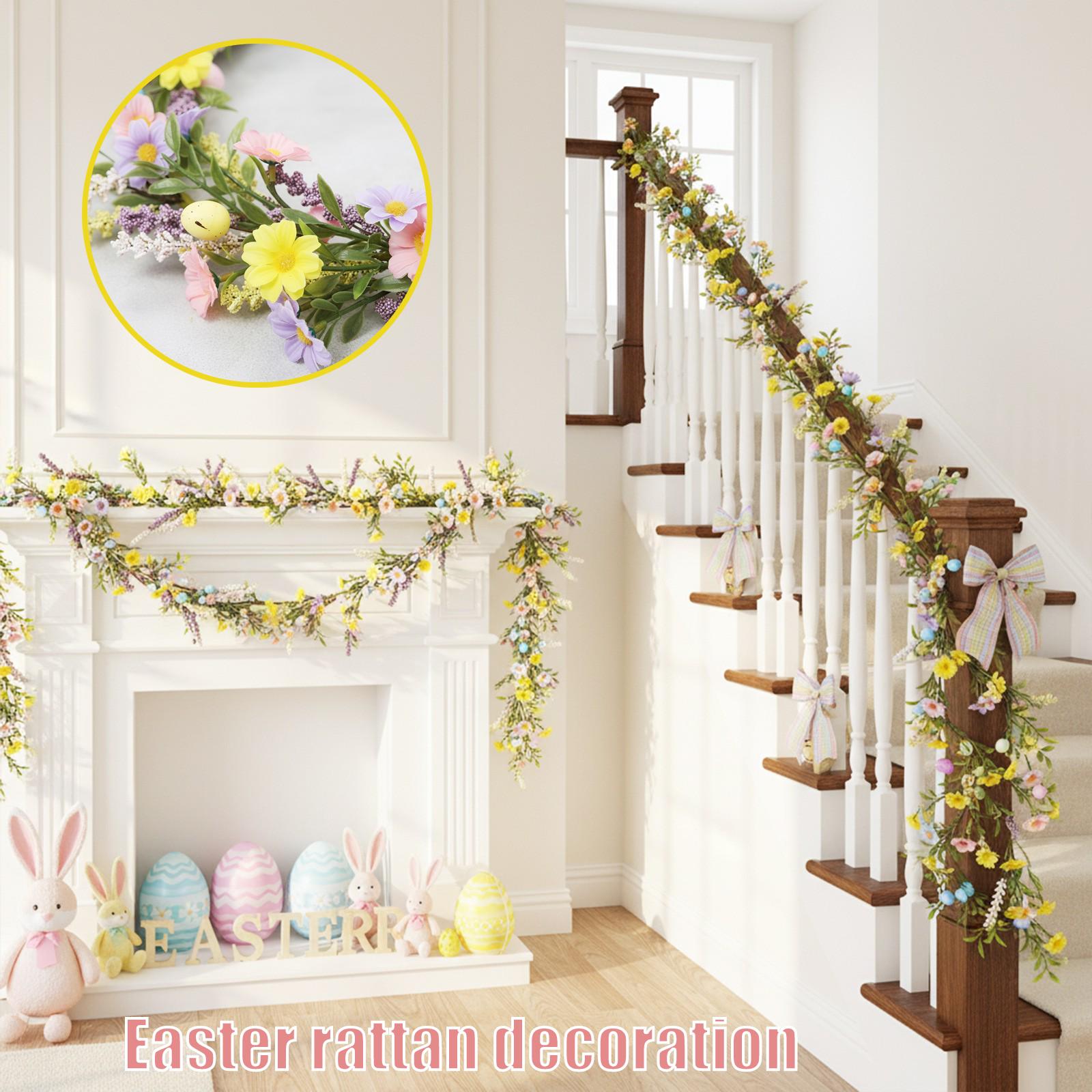 

Easter Simulation Fake Flower Violet Vine Green Plant Home Decoration Plant Wall Decoration 3