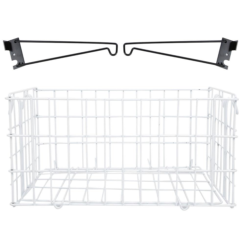 

40x26x20cm Rear Basket Folding Metal AntiRust Large Capacity Wheelchair Basket