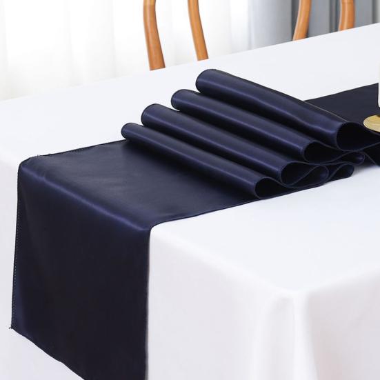 Satin Table Runner 69" X 12" Solid Color Table Runner Wrinkle Resistant Silky Smooth Table Runner for Dining Table Wedding Bridal Shower Modern Events
