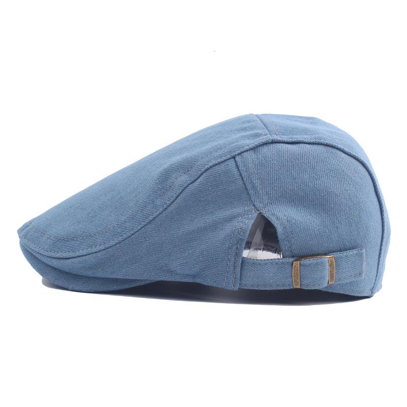 Hat Women'S Autumn Cap Men'S Washed Denim Beret Outdoor Sun Hat Sun Protection Hat