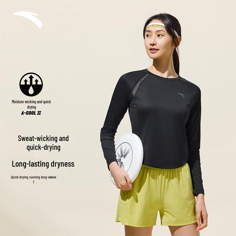Anta Women s Quick-Dry Long-Sleeve Running & Training T-Shirt XL