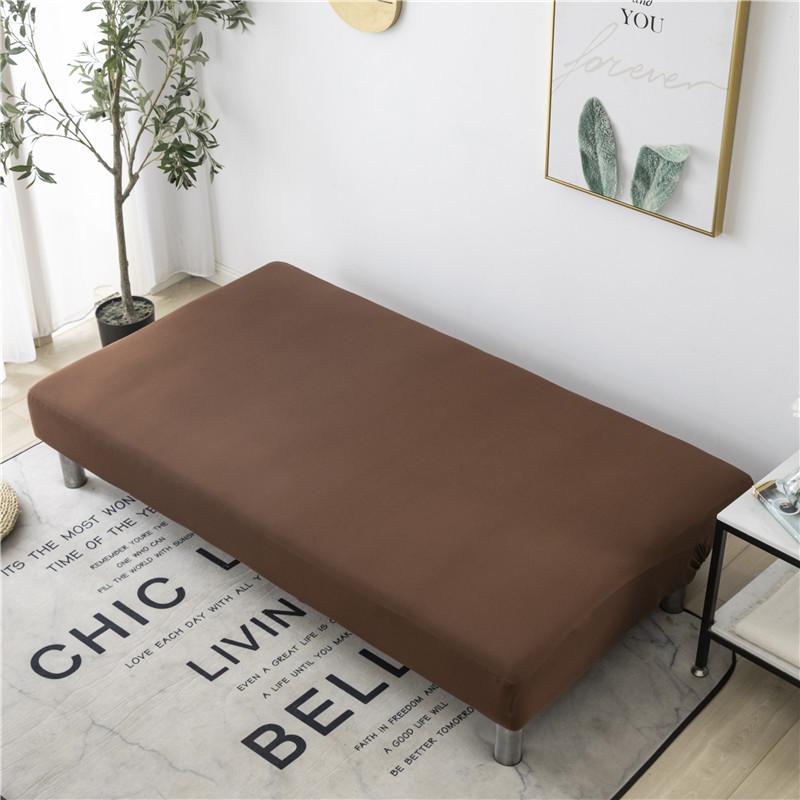 Solid Color Sofa Bed Cover All-inclusive Folding Sofa Covers for Living Roon Tight Wrap Couch Cover Without Armrest Funda Sofa