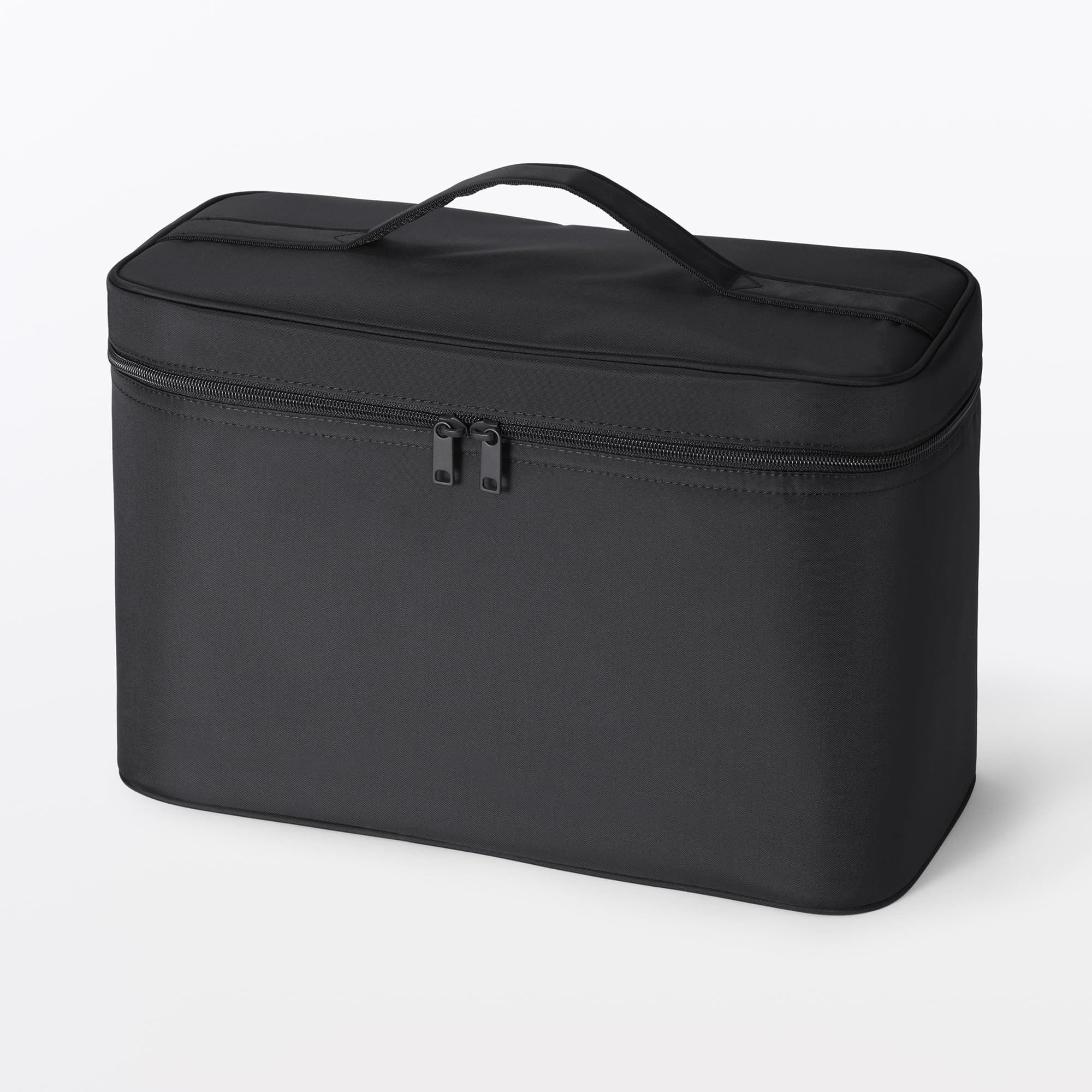 MUJI Косметичка из переработанного нейлона 36 x x 23 76811930 Коробка, Черный, Большой, Прибл.. 16,5 см, чёрный