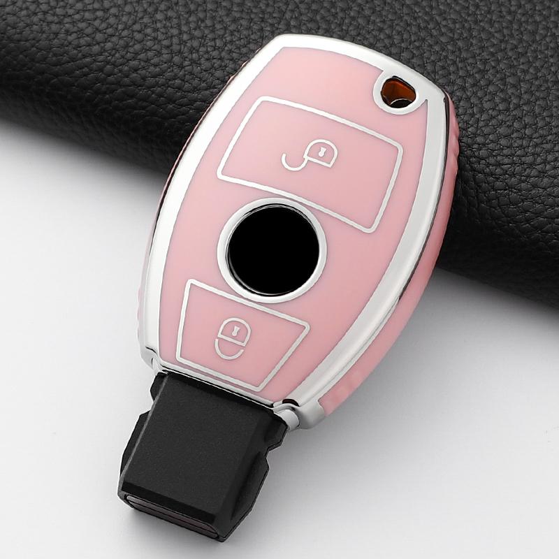 Fashion Tpu Car Key Case Cover Shell Fob For Mercedes Benz A B C E Class Gls Gla Glk Glc Cls Cla Amg W204 W205 W212 W463 W176