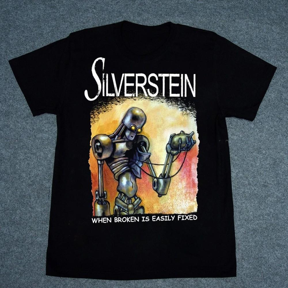 

Silverstein When Broken Is Easily Fixed Футболка Подарок для фаната Размеры от S до 5XL Унисекс Футболка M