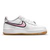 Nike Air Force 1 LV8 GS Pink Glaze Kinder Sneakers Weiß Chile-Rot Gum-Hellbraun DB4542-100