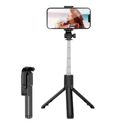 Statyw Selfie Stick Rozsuwany Bezprzewodowy Pilot Bluetooth Przenośny Statyw do Smartfona Uchwyt na Telefon IOS Android
