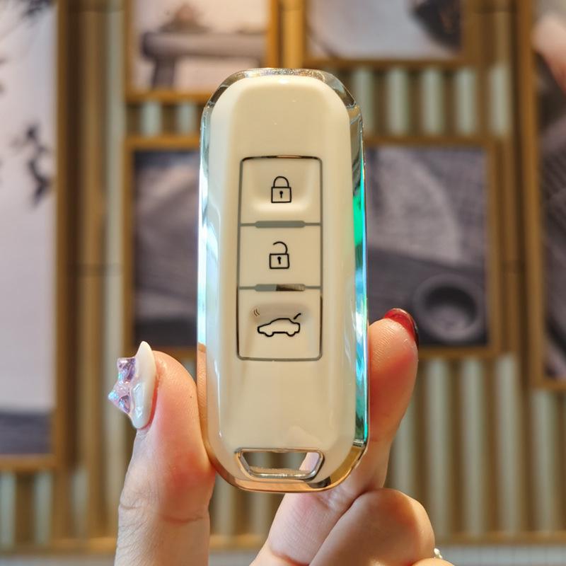Baojun Car Key Case for Models 510, 730, 530, 560, 360, E200/E100, 310W, Wuling Mini - Female Design