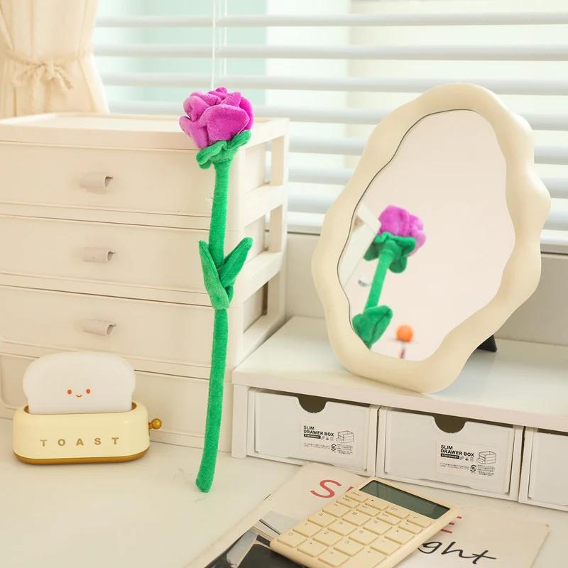 Curtain Accessories Home Decoration Cute Smile Cartoon Sunflower Rose Plush Toys Christmas Valentine's Day Gift