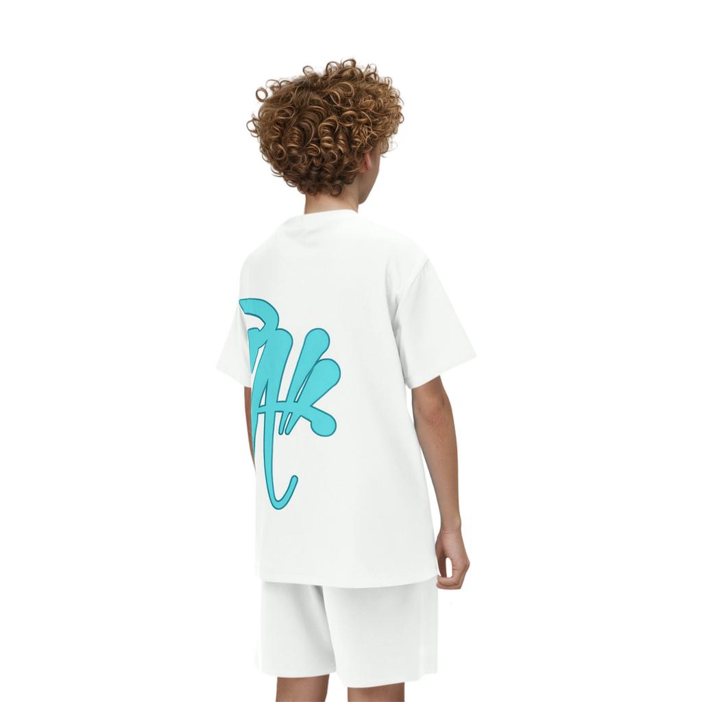 Pantaloncini Sportivi Estivi per Bambini Tuta Corta Pantaloncini Corti Stampa Lettere Crop