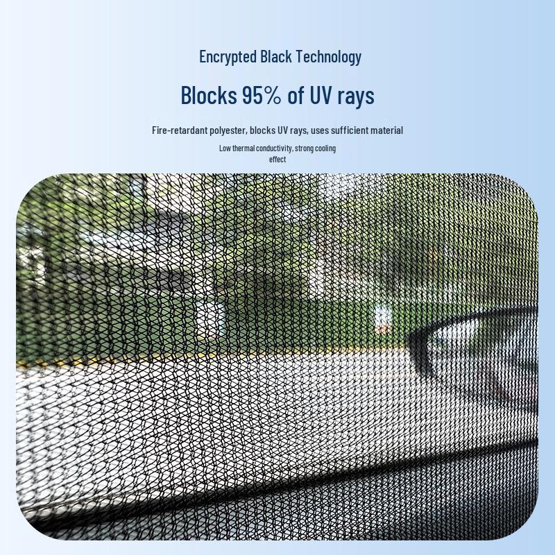 Auto-Saugnapf-Sonnenschutzvorhang für Seiten- und Heckscheiben - Dichter Netz-Sonnenschutz