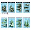 1 Sheets Waterproof Christmas Tree Static Cling Decal Removable Static Exquisite Snowflakes Glass Window Sticker DIY Small