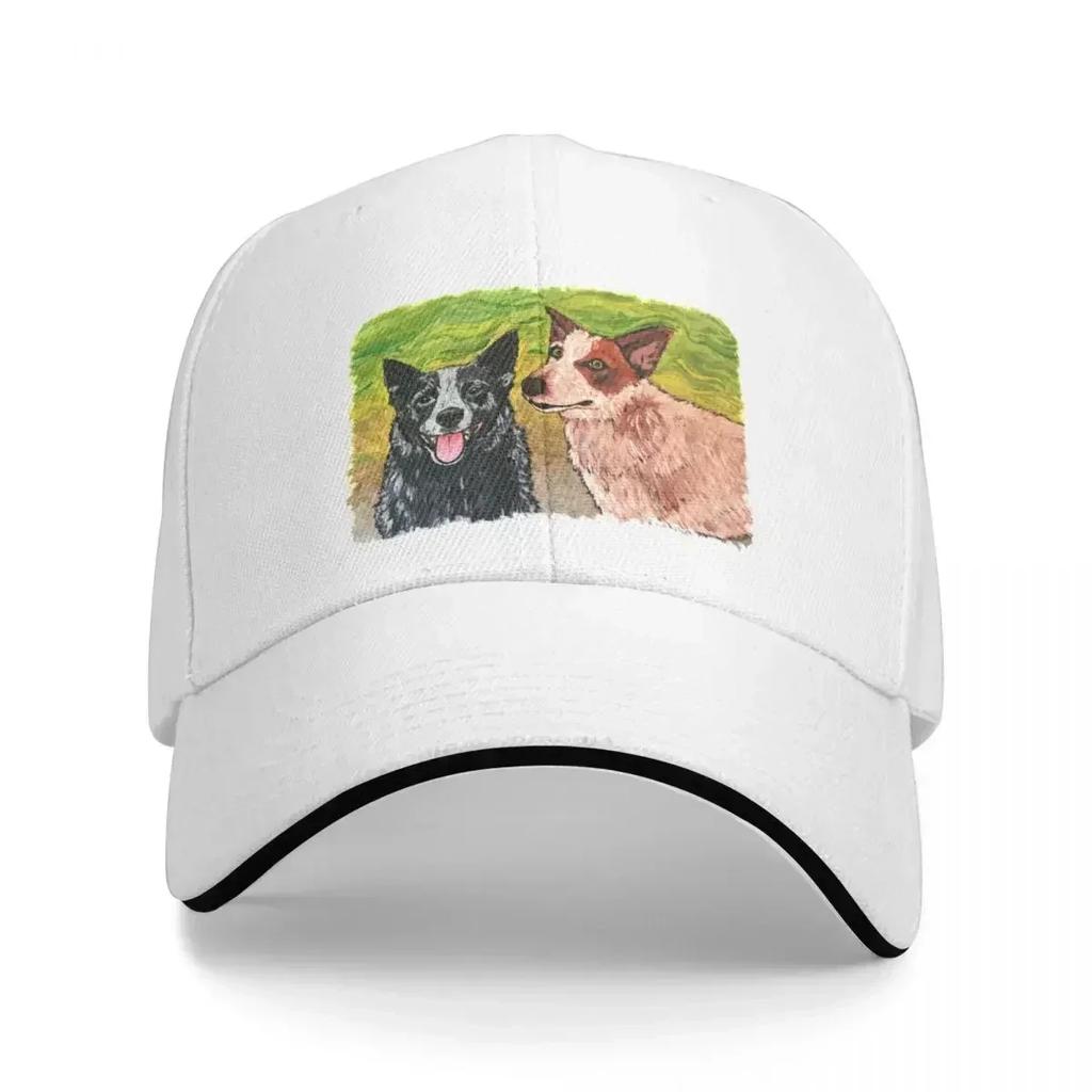 One Heeler, Two Heeler, Red Heeler, Blue Heeler Baseball Cap Visor Hat Beach Baseball Men Women's