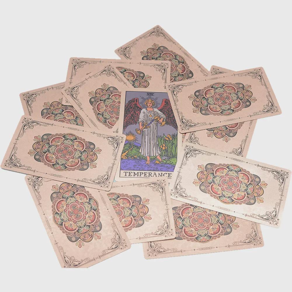 July Waterproof Gold Foil Tarot Cards - Rose Design