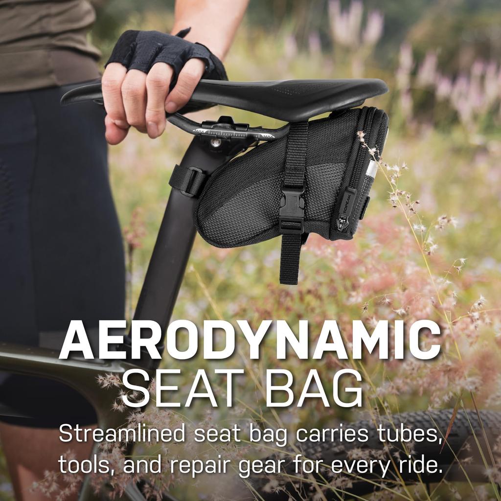 TOPEAK Aero Wedge Pack Size BAG21901 (Strap Mount), S, Black,