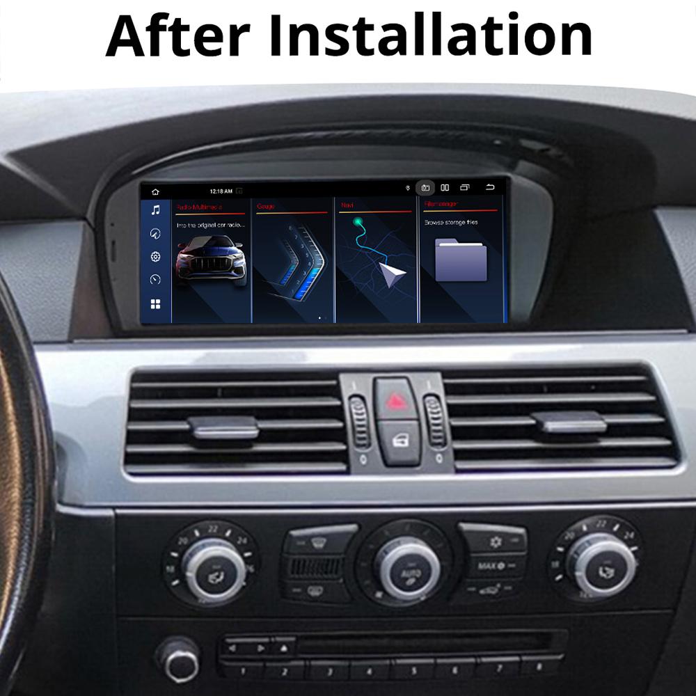 8.8" Wireless Carplay Auto Car Radio For BMW 5 Seires E60 LHD 2006-2012 CCC CIC System Android 13 GPS Multimedia Video Player FM BT