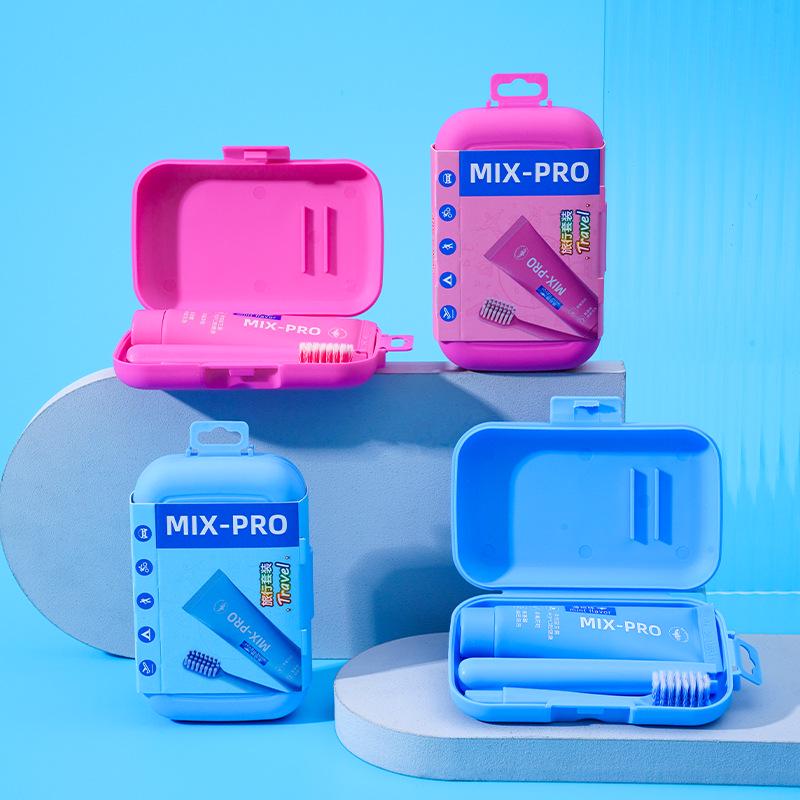 Chenke Portable Travel Toothbrush & Toothpaste Set for Adults