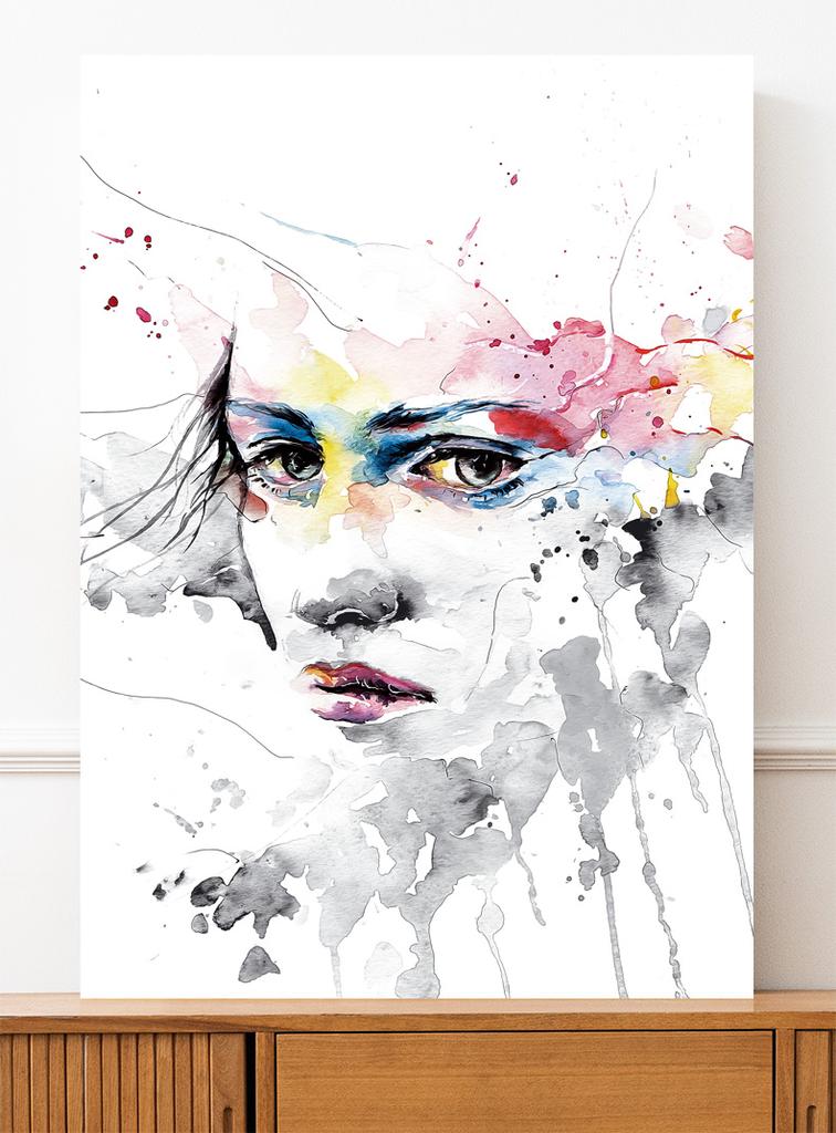 Affiche représentant un portrait de femme