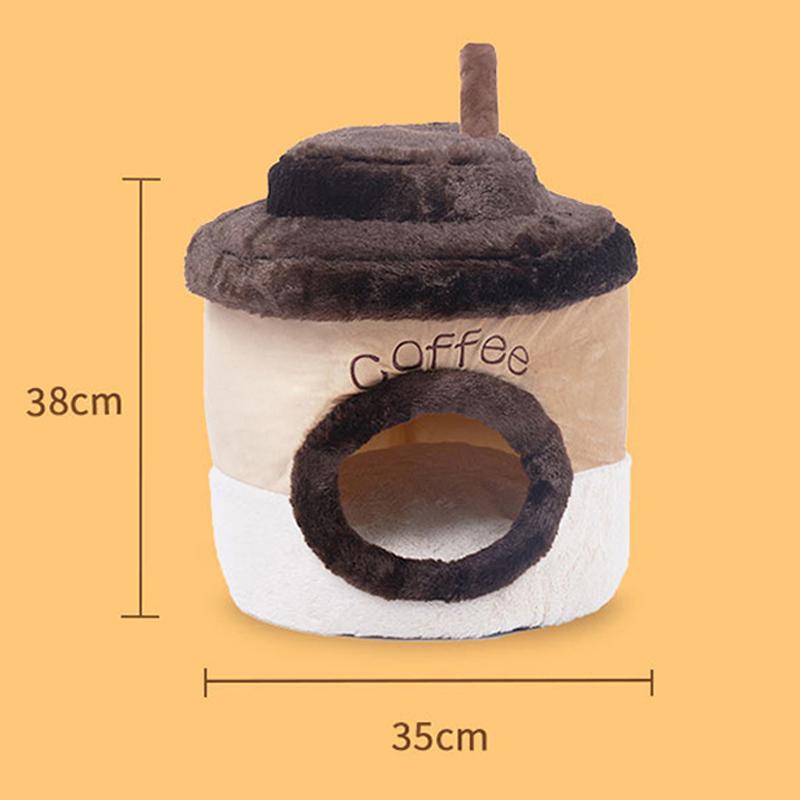 Casă creativă pentru pisici Pat amuzant pentru câini mic Pat moale pentru pisici cu pernă detașabilă Casă pentru câini pentru cățeluși pisici iarnă Canisă caldă pentru câini