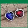 Titanic Ocean Heart Shaped Pendant Chain With Alloy Craftsmanship For Daily Office Style