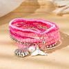 Boho Perlenarmband Instagram-inspiriert Nischenstil Farbblock-Stapelarmband-Set