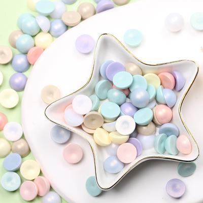 Halbkreisperlen Großhandel 20 Stück 12 mm DIY für Halskette Armband Schmuckherstellung Macaron Matt Anhänger