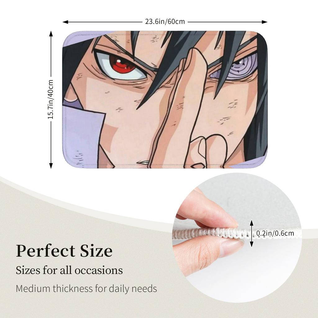 Custom Anime N-Narutoes Doormat Non-Slip Entrance Welcome Kitchen Bathroom Floor Door Mat Toilet Living Room Carpet Rug