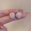 Fashion Korean Pearl Ear Stud Earrings  for Women Girl Gift Jewelry Wholesale