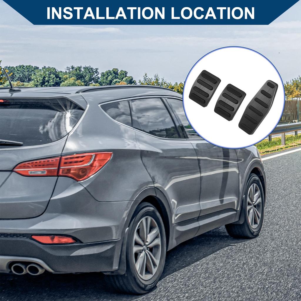 Hihaha Clutch Brake Gas Axle Pedal Cover Kit for Suzuki Jimny JB64W Sierra JB74W