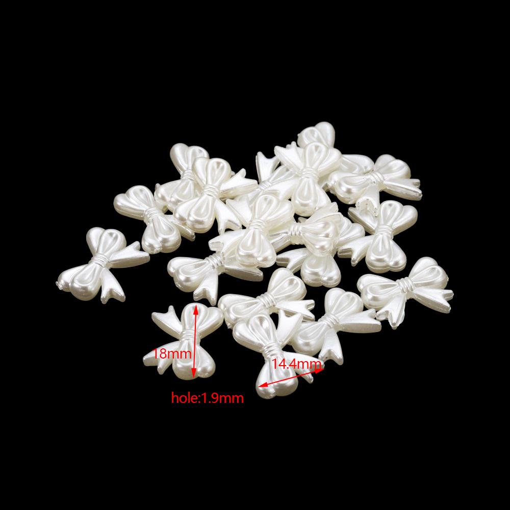 20 stuks/partij Acryl Bloemvormig Imitatie Parelkralen Bedeltjes Kralen Ketting Armband Decoratie Voor Doe-het-zelf Sieraden Maken Onderdelen