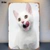 Retro Metal Sign Cute Pets Wall Decor Tin Plate Art for Living Room Bar Cafe