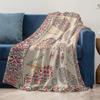 Turkish Vintage Ethnic Pattern Cotton Throw Blanket Bed Sofa Decorative Cushion Cover Bedspread