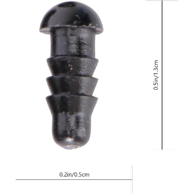 100pcs Needle Felting Supplies 4mm Safety Eyes Scrump Plush Stuffed Crochet Eyes Replacement Doll Craft Black Craft Puppet Button Flash