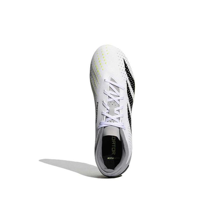 Adidas Predator Accuracy.3 Artificial Turf AG (Rubber Short Studs) Durable Soccer Shoes Unisex Soccer Shoes White Black Yellow IE9478