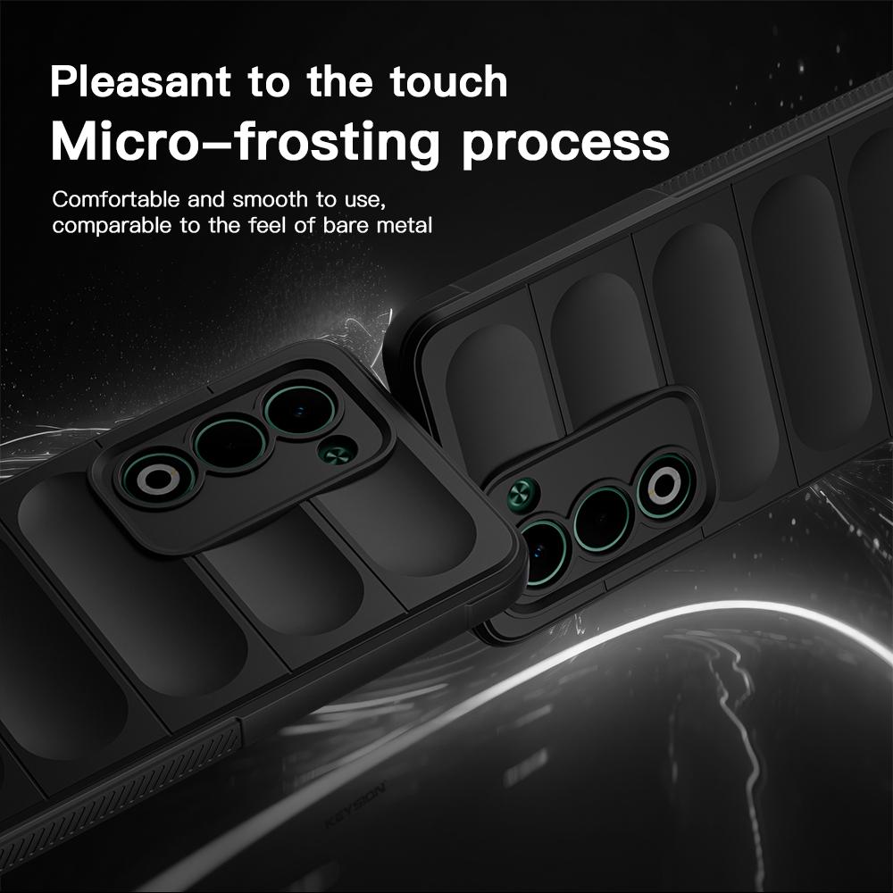 KEYSION Shockproof Matte Phone Case for OPPO A5 4G 5G Anti-skid Soft Silicone Phone Back Cover for OPPO A5 5G