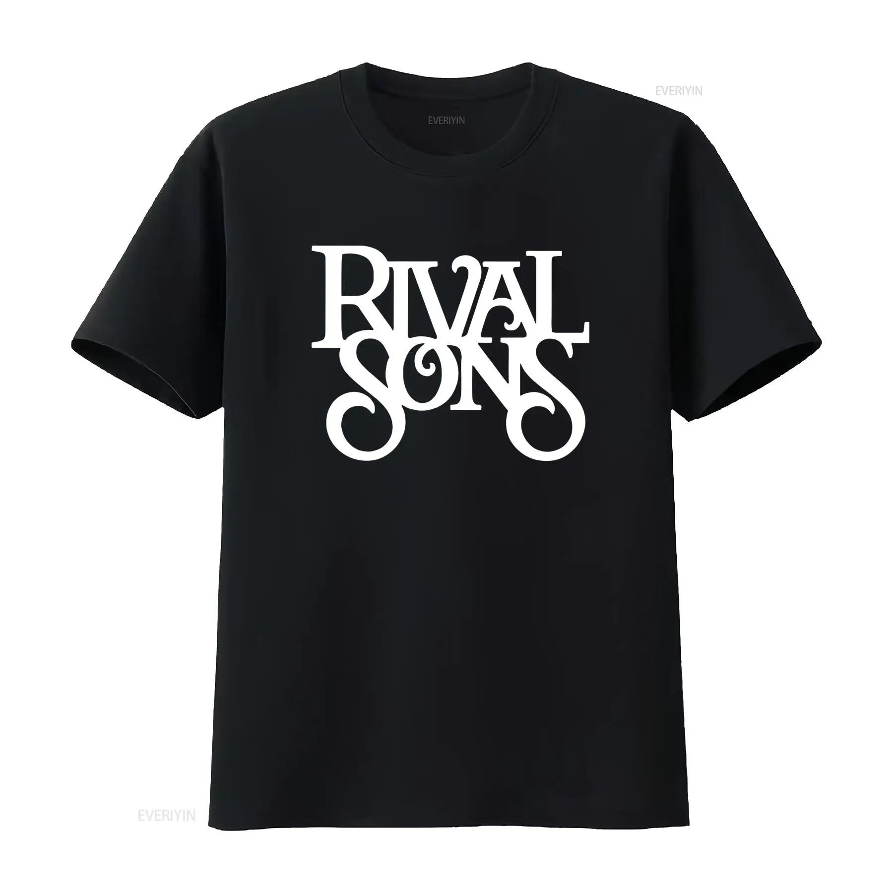 RIVAL SONS Band T-SHIRT Erhältlich in allen Größen S-XXL Klassische Schwarz-Weiß-Farben Stretched gra S black