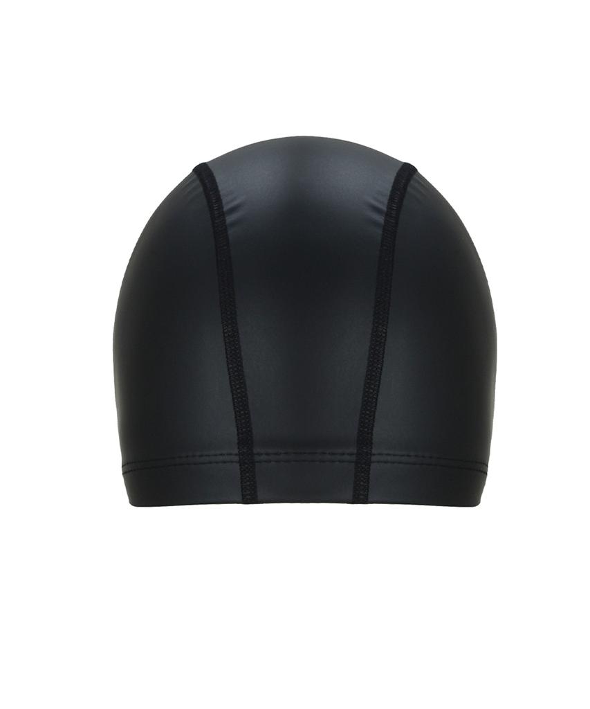 Jeteseu Flex Shield Icon Black Urethane Coated Swim Cap