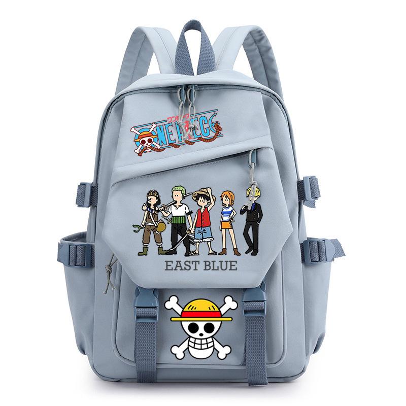 One Piece King Printed Backpack Elementary School Students Junior High School Students High School Students Large Capacity School Bag