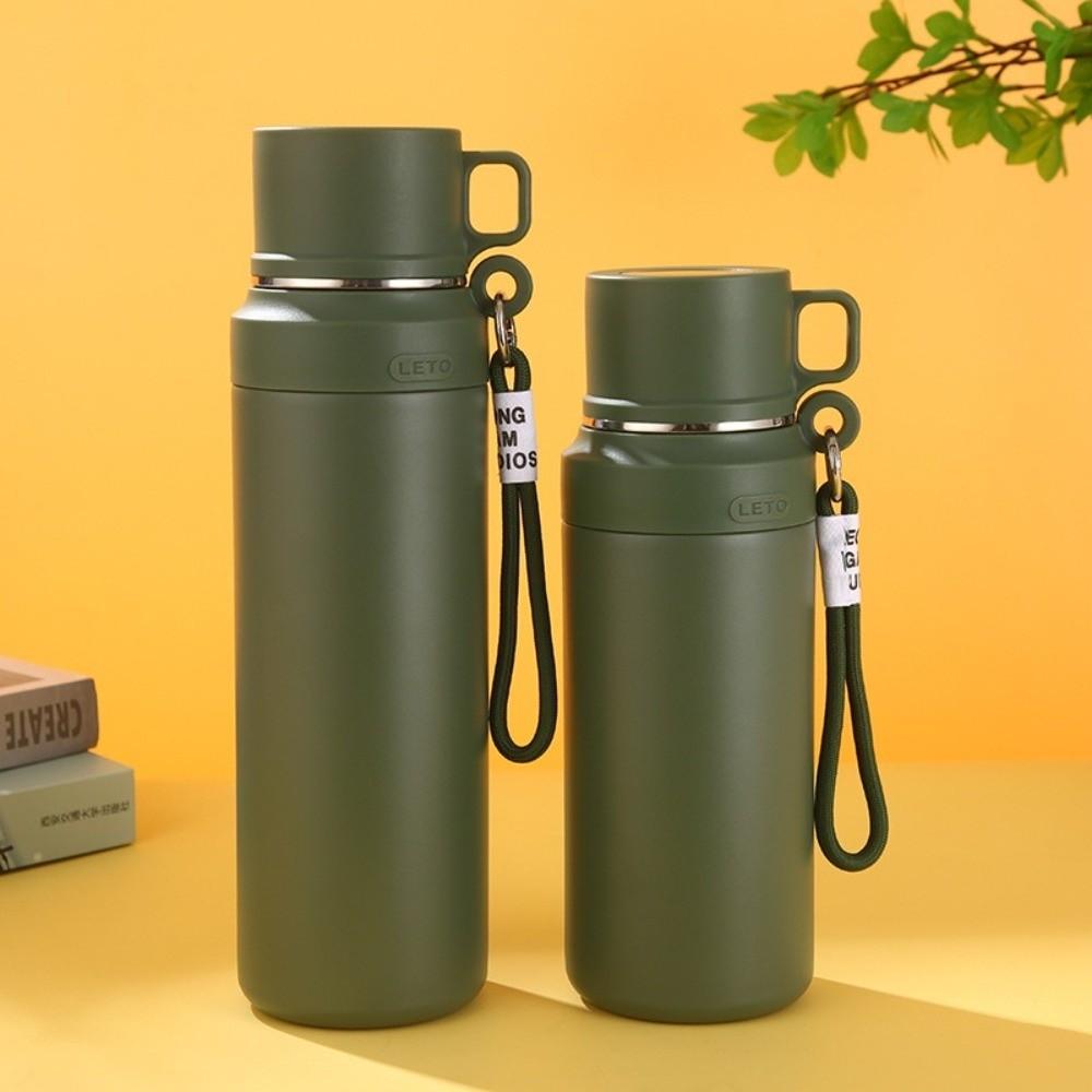 Leakproof Portable Water Cups Double Wall Thermal Water Bottle  for Hot and Cold Drinks