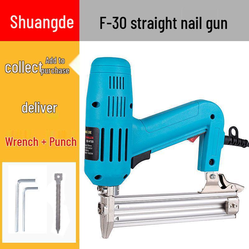 

Electric F30 Dual-Use Pneumatic Straight Brad Nail Gun for Woodworking
