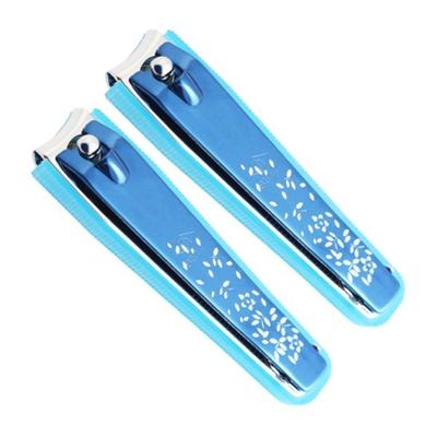 Sevenstar Premium - Cortaúñas grandes, color azul, juego de 2 piezas, fabricado en Corea