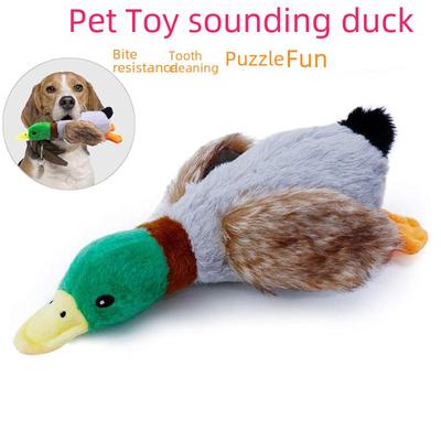 28cm Plüsch Sound Entenspielzeug für Haustiere – Realistische Simulation einer Wildente