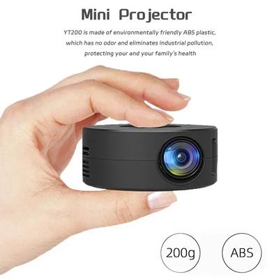 YT200 Smart Projector LED HD TV Video Projetor for 4K 1500 Lumens Android Same Screen Home Cinema Outdoor Portable Projetor